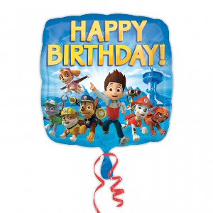 Paw Patrol Happy Birthday Standard Foil Balloon