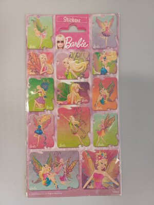 Barbie Glitter Sticker Sheet