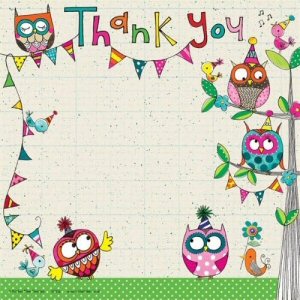 Owl Thank You Cards