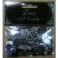 Confetti black & silver 60's