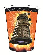 Doctor Who party cups orange