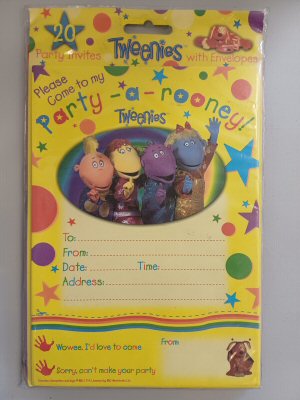 Tweenies party supplies invites