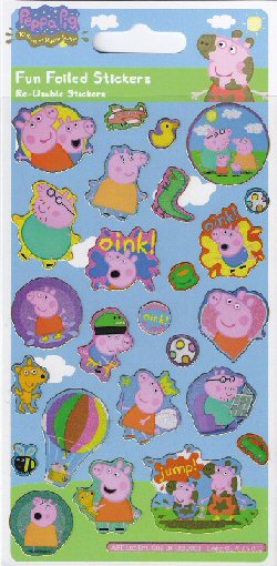 PEPPA PIG's Fancy Dress Sticker Box Pack of 200 Reusable Stickers