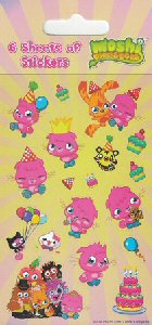Moshi Monsters Poppet party stickers