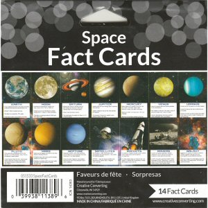 Space Blast Party Favour Fact Cards