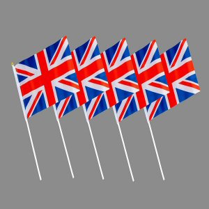 Union Jack Hand Waving Flags Great Britain UK British Royal Street Party Decor
