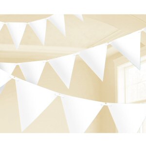 White Paper Pennant Banners