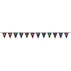 Mad Tea Party Fabric Pennant Bunting