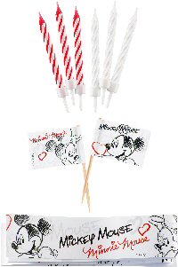 Mickey Mouse Black and White 1 SET CAKE DECORATIONS