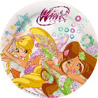 Winx Harmonix party plate