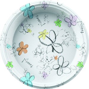 Tweety Flower reuseable plastic party plates