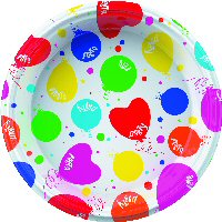 Let's party party supplies reuseable,plastic plates and cups 