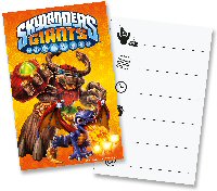 Skylander party invites with envelopes packet of 6
