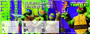 Teenage Mutant Ninja Turtles Party invites 