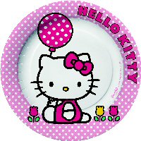 Hello Kitty Tulip paper party plates