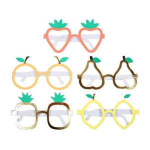 Party Essentials Tropical Card Fruit Glasses