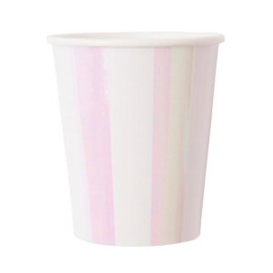 Iridescent Stripe Party Cups