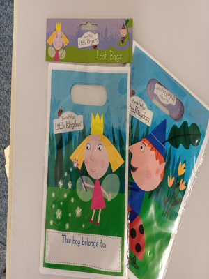 Ben and Holly Party Loot bags 