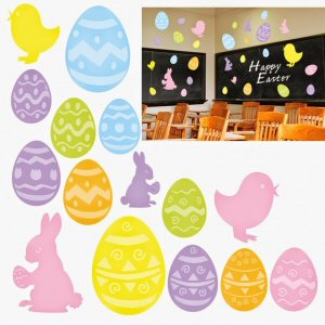 Pack of 30 Cardboard Easter Cutout Decorations