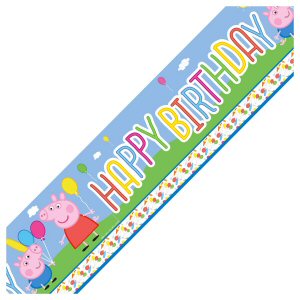 Peppa Pig Foil Banner Decoration