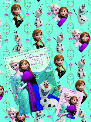Frozen wrapping paper B pack