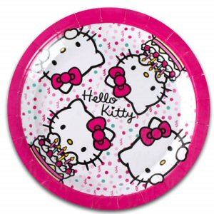 Hello Kitty Cake Party Paper Plates