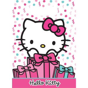 Hello Kitty Cake Party Plastic Loot Bag