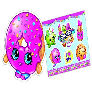 Shopkins party masks and stickers