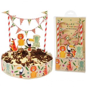 Colourful Creatures Cake Bunting set