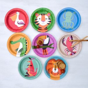 Colourful Creatures Paper Plates