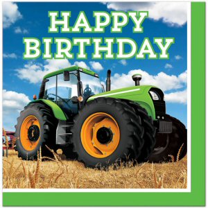 Tractor Time Party Napkins