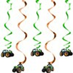 Tractor Time Dangling Swirl Cutouts 5ct