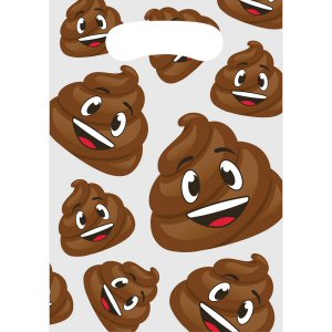 Emoji Poop party loot bags