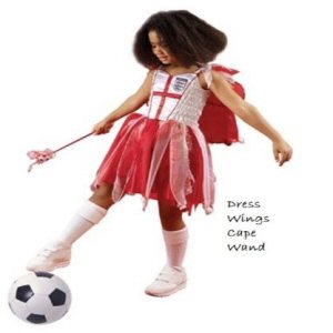 England  Red and White Football Fairy Fancy Dress