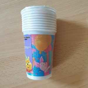 Winnie the Pooh Birthday Plastic Party cups