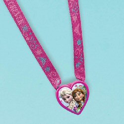 Frozen Heart Charm Necklaces 61cm x 3.8cm