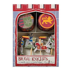 Brave Knights party cupcake set