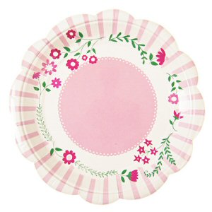 Meri Meri I'm A Princess Pink Floral Party Plates