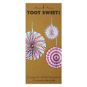 Toot Sweet Pinwheel Decorations