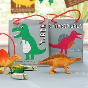 8 Dinosaur Paper Party Bags
