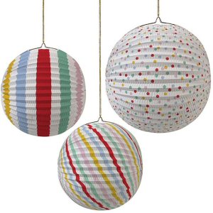 Spots and Stripes Toot Sweet Paper Globes