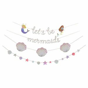 Lets Be Mermaids Garland Banner.