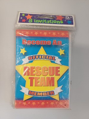 Rescue Team Invitation Cards