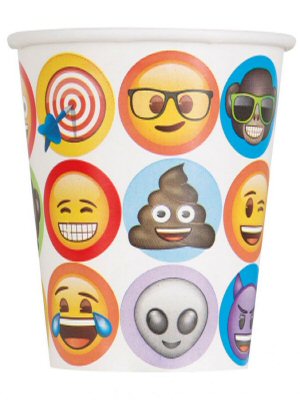 Emoji Designs Paper Cups