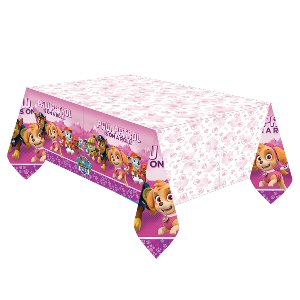 Paw Patrol Pink Plastic Tablecover