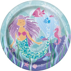 Mermaid party plates