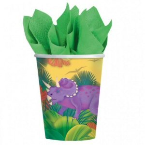 Prehistoric party cups x 8