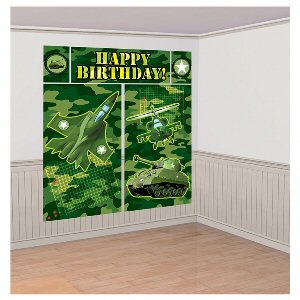 Camouflage Scene Setters Wall Decorating set