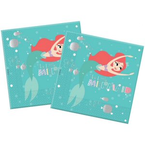 Ariel the little Mermaid party napkins