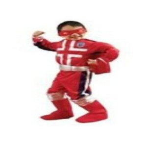 England Red Football Fancy Dress Boys Christmas Costume Mask Cape and Belt